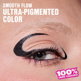 wet n wild Mega Last Breakup Proof Liquid Eyeliner applied on eyelid