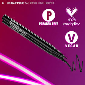 wet n wild Mega Last Breakup Proof Liquid Eyeliner black swatch