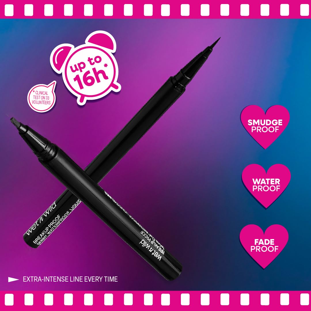wet n wild Mega Last Eyeliner ultra-fine brush tip close-up