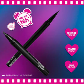 wet n wild Mega Last Eyeliner ultra-fine brush tip close-up