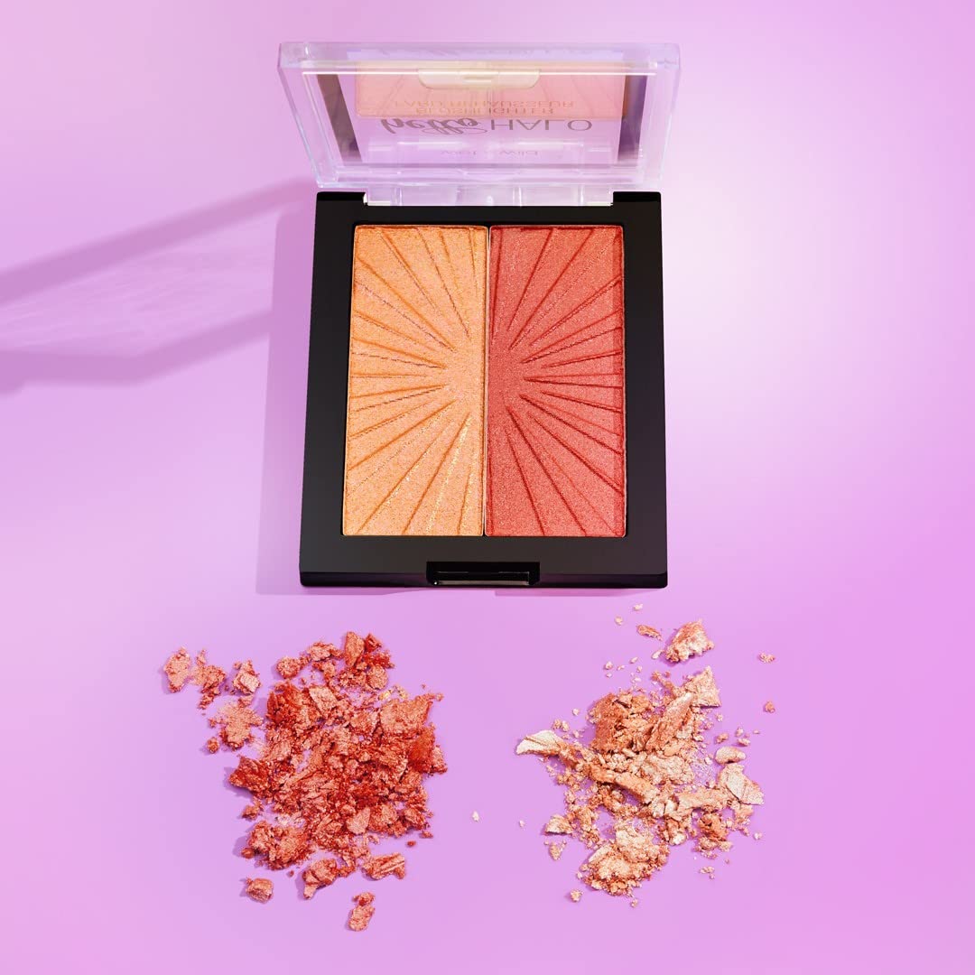 wet n wild MegaGlo Blushlighter Duo displayed on vanity