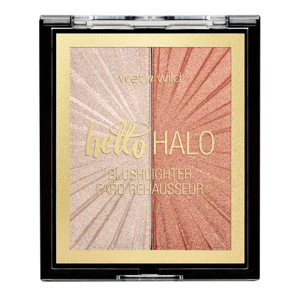 wet n wild MegaGlo Blushlighter Duo front view showing shimmery finish