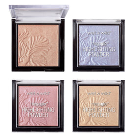 wet n wild MegaGlo Highlighting Powder Natural Pink with applicator