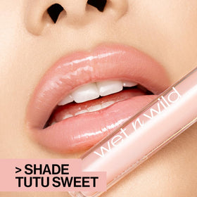 wet n wild MegaSlicks Lip Gloss Sun Glaze swatch on skin