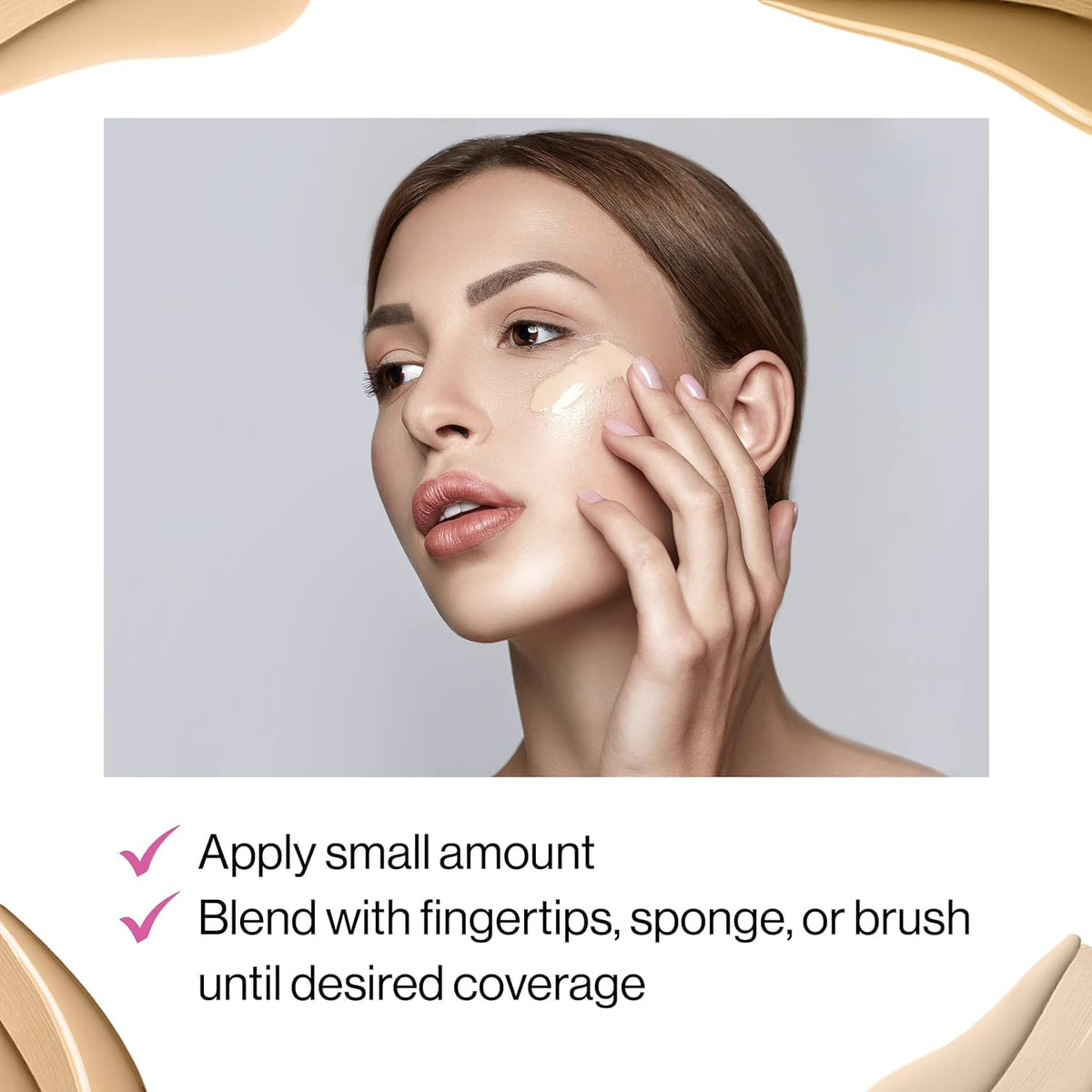 wet n wild Photo Focus Dewy Liquid Foundation displayed with makeup brushes