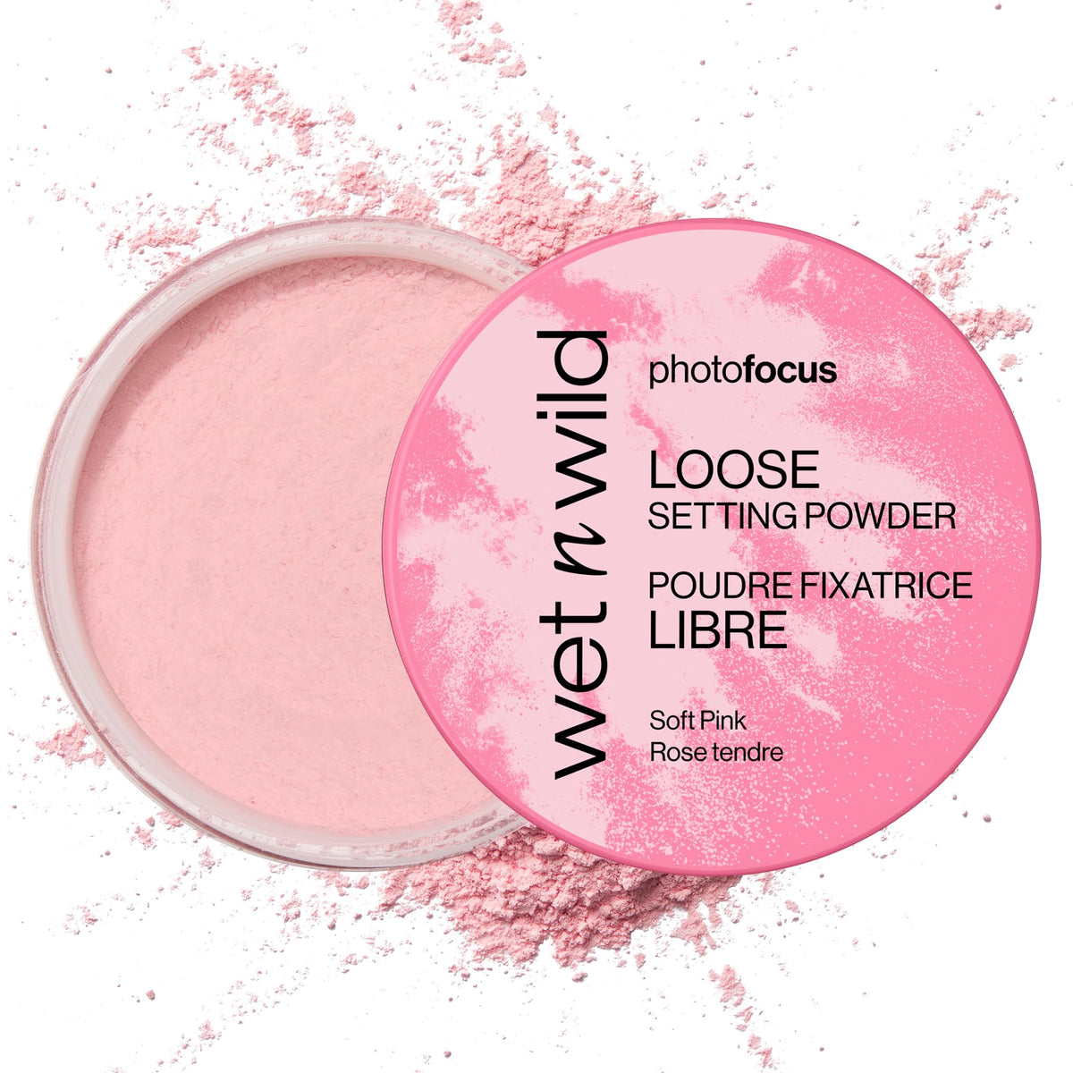 wet n wild Photo Focus Loose Setting Powder Soft Pink front view