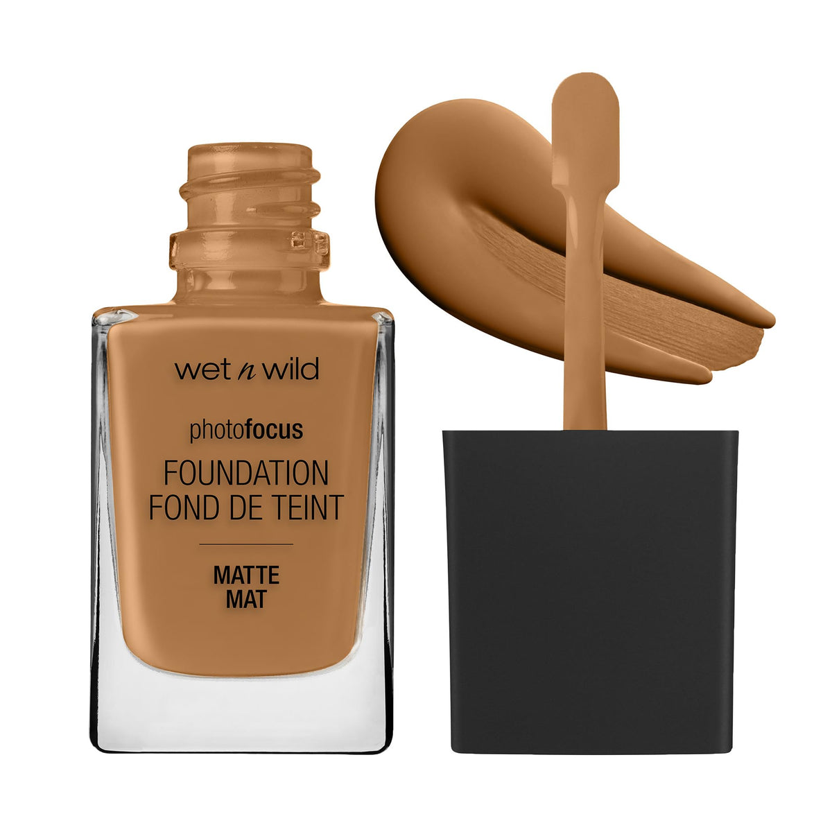 wet n wild Photo Focus Matte Liquid Foundation Caramel front view