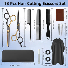 WFOEJEJ hair scissors with ergonomic handle