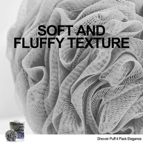 WhaleLife Bath Loofah Sponge set displayed in a bathroom