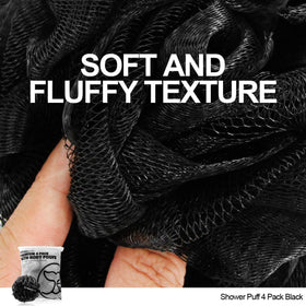 WhaleLife Bath Loofah Sponge showing the reinforced core