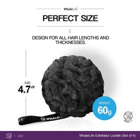 WhaleLife Loofah Sponge displayed with packaging