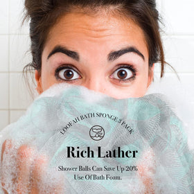 WhaleLife loofah sponge in a stylish bathroom setting