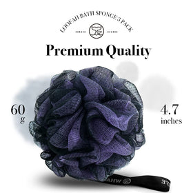 WhaleLife loofah sponge set displayed in a bathroom setting