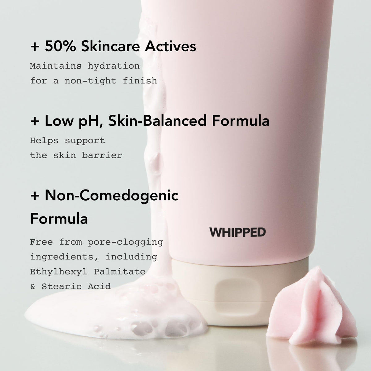 Whipped Korean Face Wash in a bathroom setting