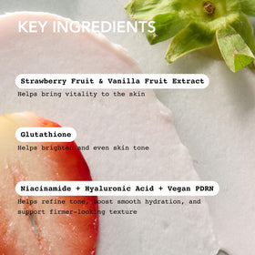 Whipped Korean Face Wash with ingredients displayed