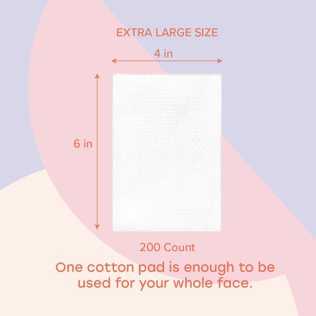 White Rabbit Naked Cotton Classic Cotton Pads showing texture