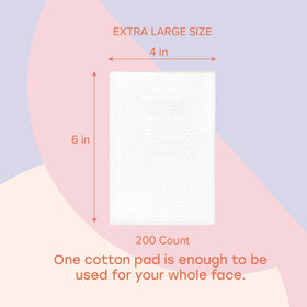 White Rabbit Naked Cotton Classic Cotton Pads showing texture