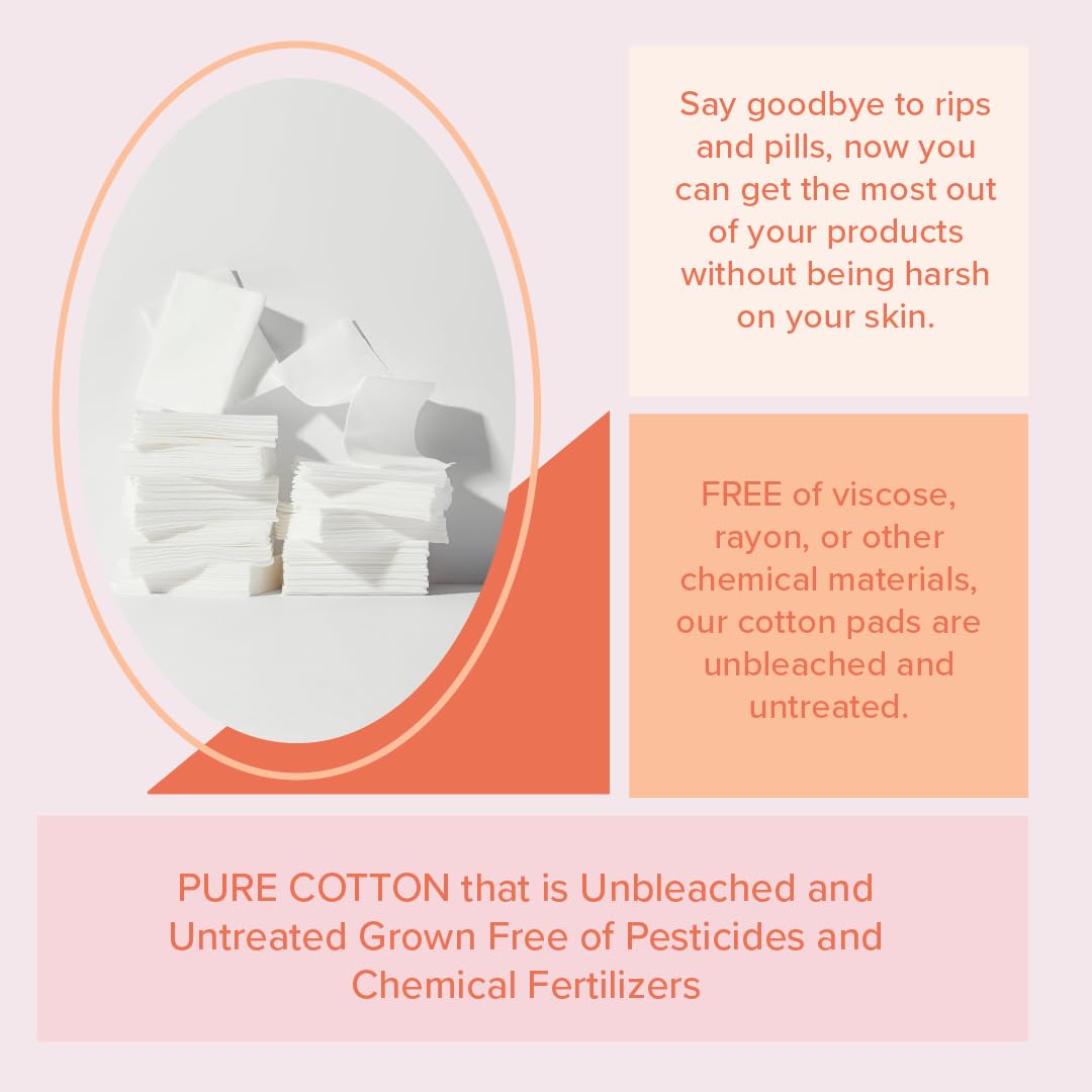 White Rabbit Naked Cotton Classic Cotton Pads stacked