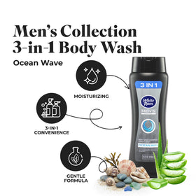 White Rain 3-in-1 Body Wash Shampoo Conditioner back view