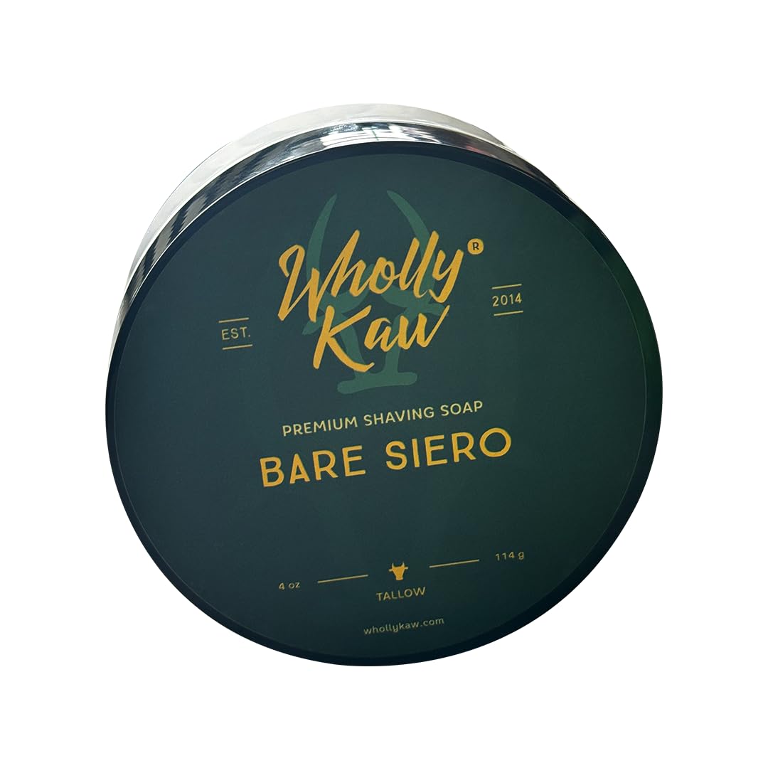 Wholly Kaw Unscented Shaving Soap 277g front view