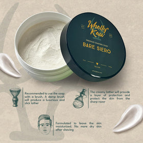 Wholly Kaw Unscented Shaving Soap ingredients list