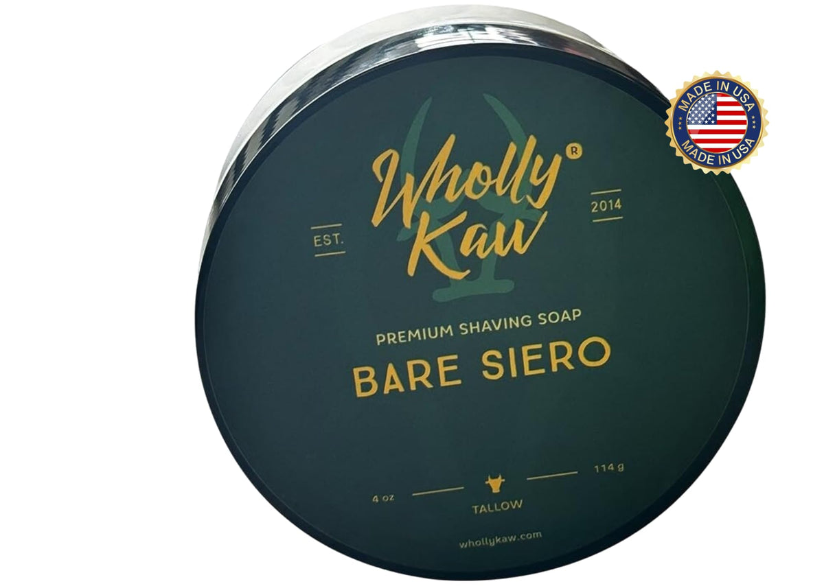 Wholly Kaw Unscented Shaving Soap lather demonstration
