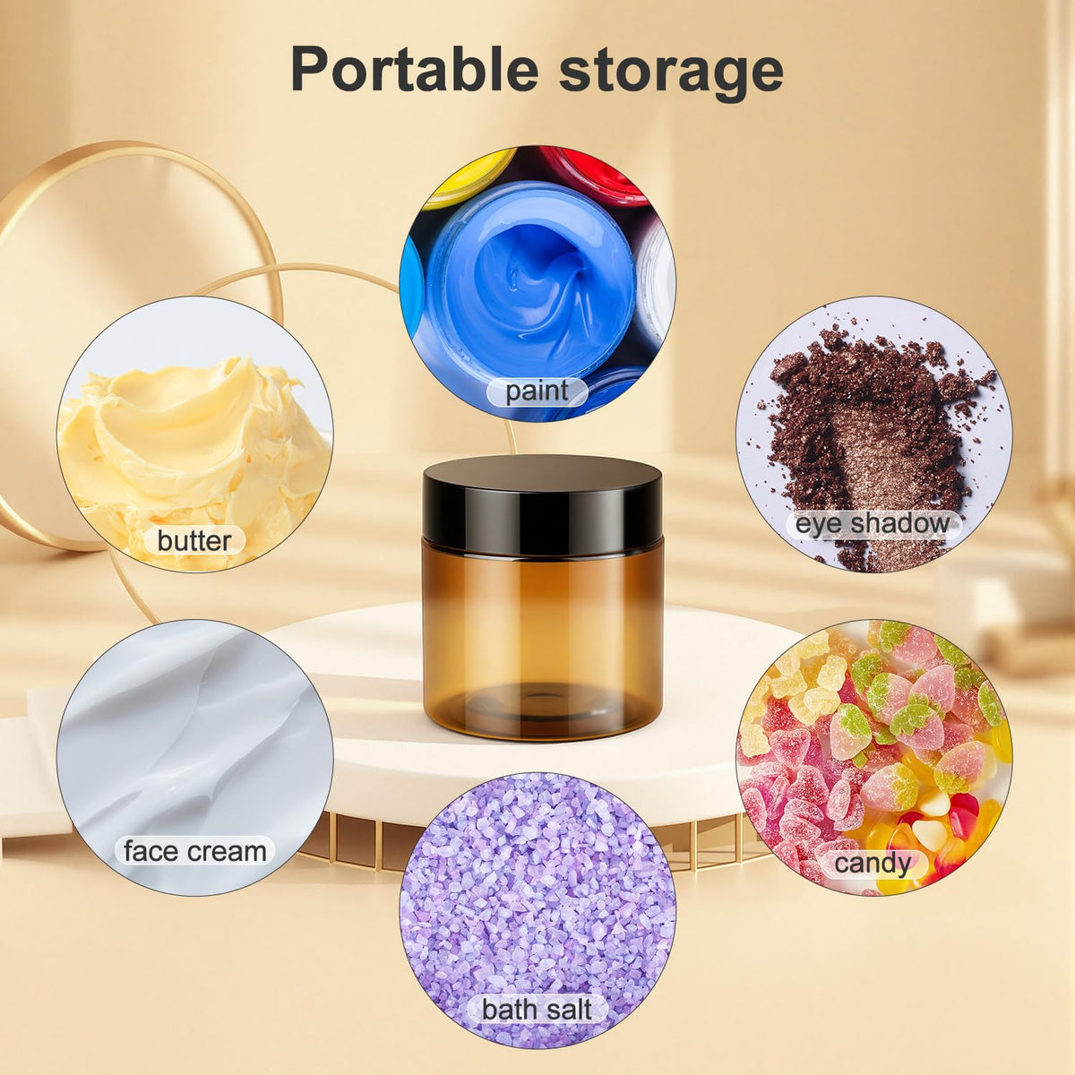 Wide mouth design of Loretoy plastic jar