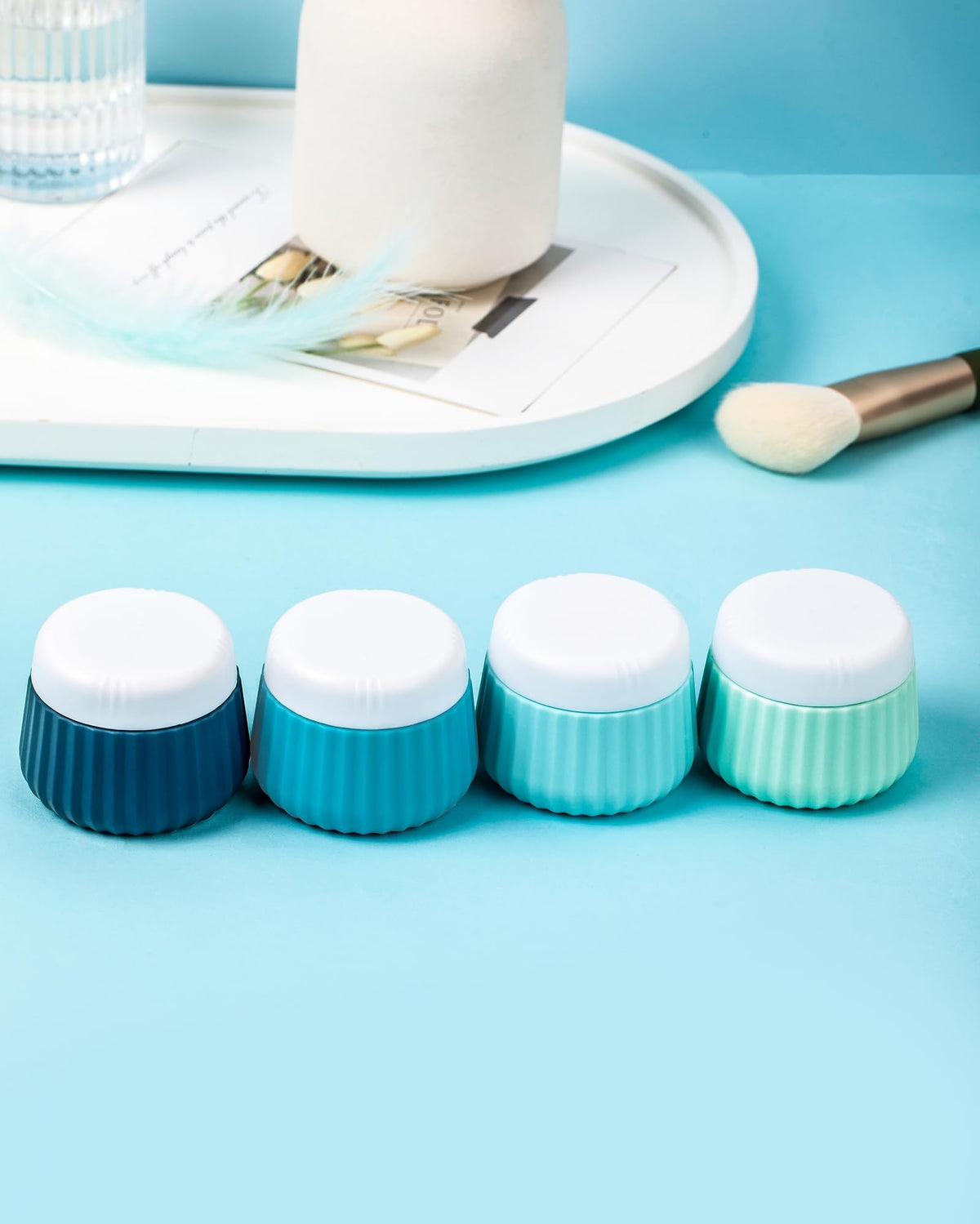 Wide opening design for easy filling of creams