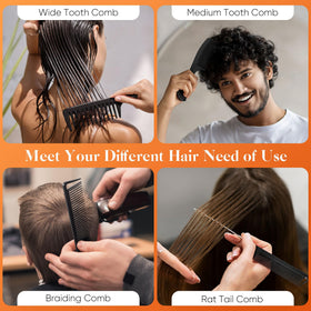 Wide tooth comb from SALON SILK set