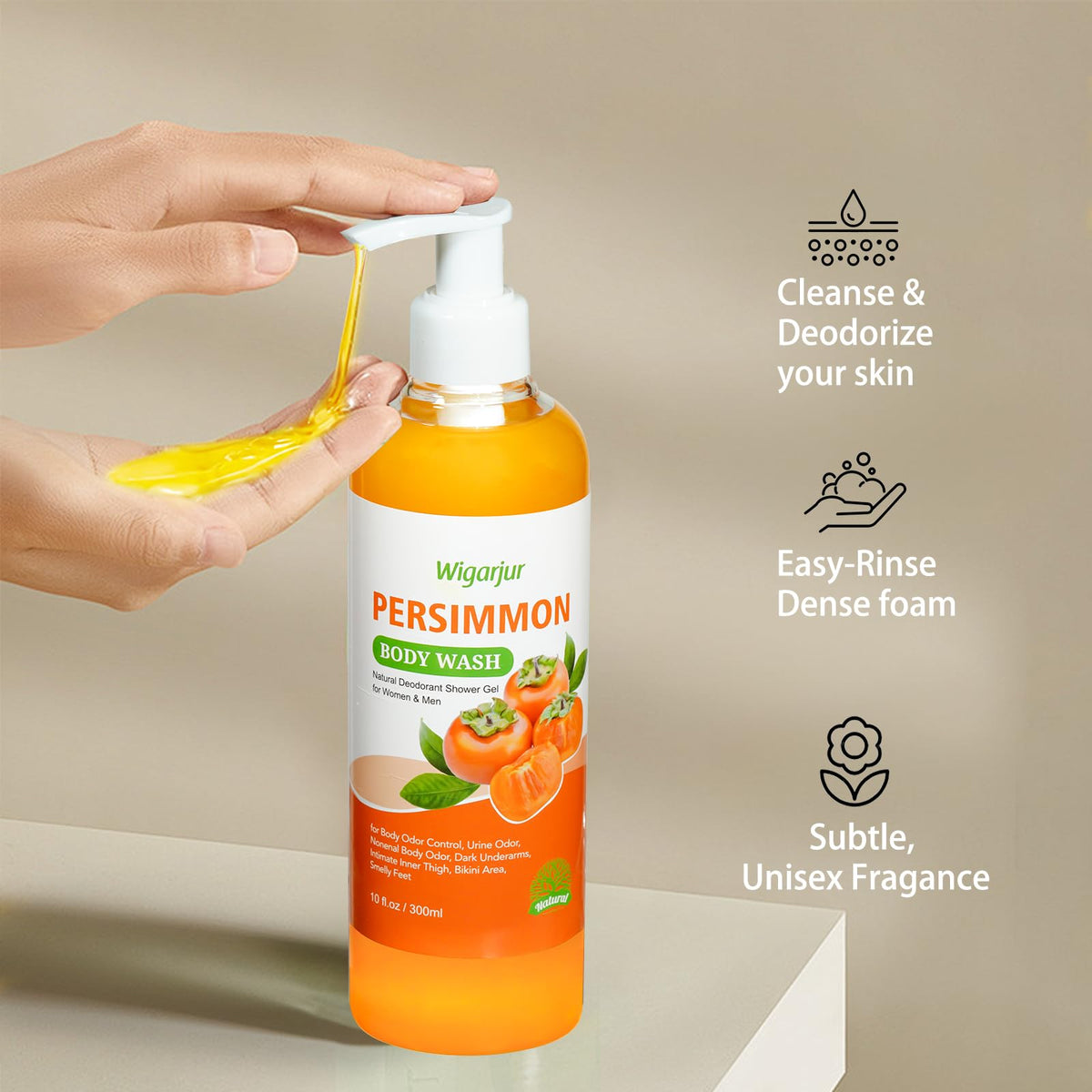 wigarjur Persimmon Body Wash with natural ingredients