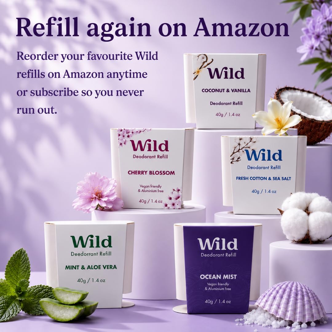 Wild deodorant in Mint & Aloe Vera scent
