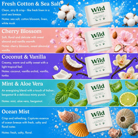 Wild deodorant refill in Mint & Aloe Vera scent