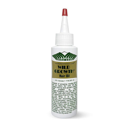 Wild Growth Hair Oil 4oz front view with green bottle