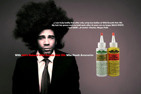 Wild Growth Hair Oil 4oz side view with pump