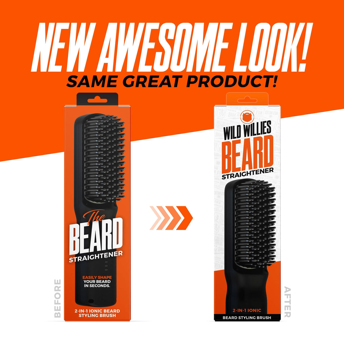 Wild Willies Beard Straightener close-up of comb teeth