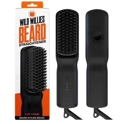 Wild Willies Beard Straightener front view with temperature settings