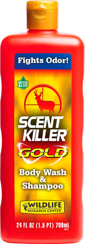 Wildlife Scent Killer Gold Body Wash and Shampoo 12-ounce front view