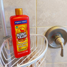 Wildlife Scent Killer Gold Body Wash and Shampoo lather demonstration