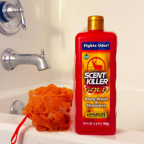 Wildlife Scent Killer Gold Body Wash and Shampoo with aloe ingredients