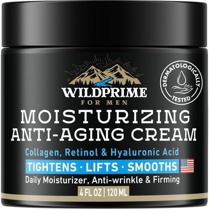 WildPRIME Men's Face Moisturizer Cream 4 oz front view