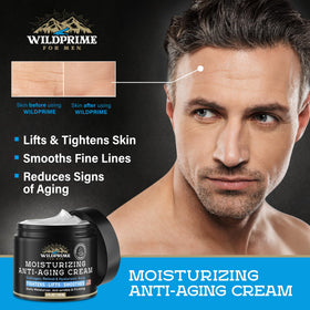 WildPRIME Men's Face Moisturizer Cream 4 oz with packaging