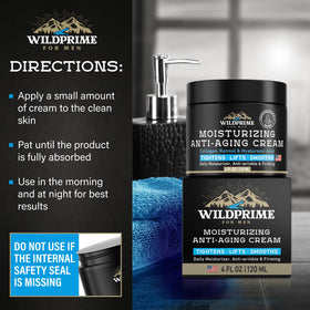WildPRIME Men's Face Moisturizer Cream ingredients list