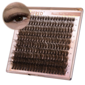 Winifred Brown Lash Clusters 80D front view