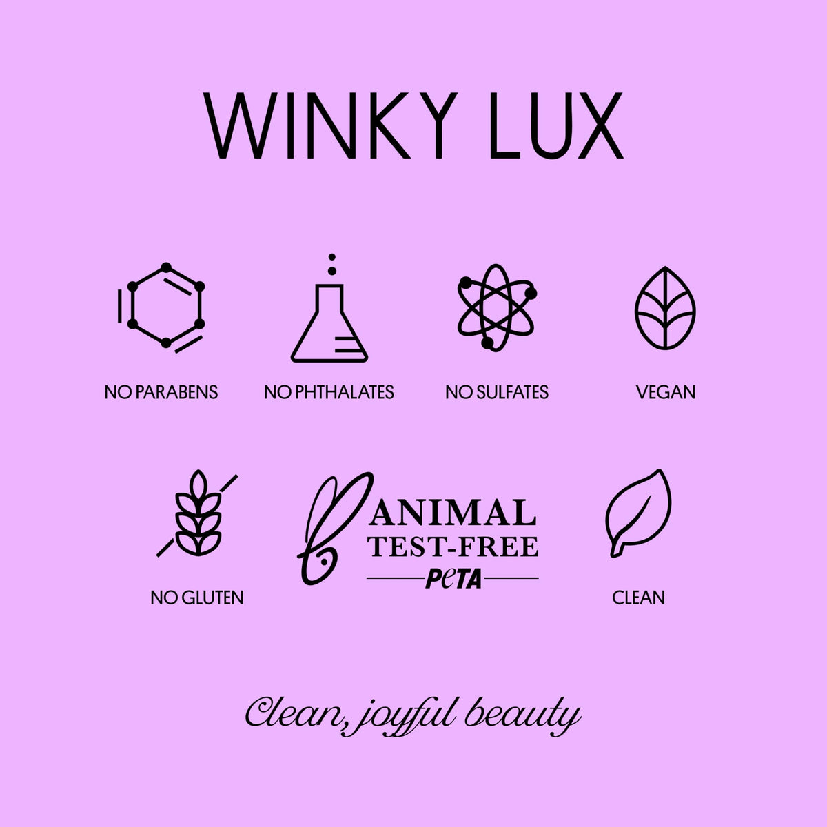 Winky Lux Lavender Glitter Confetti Balm side view