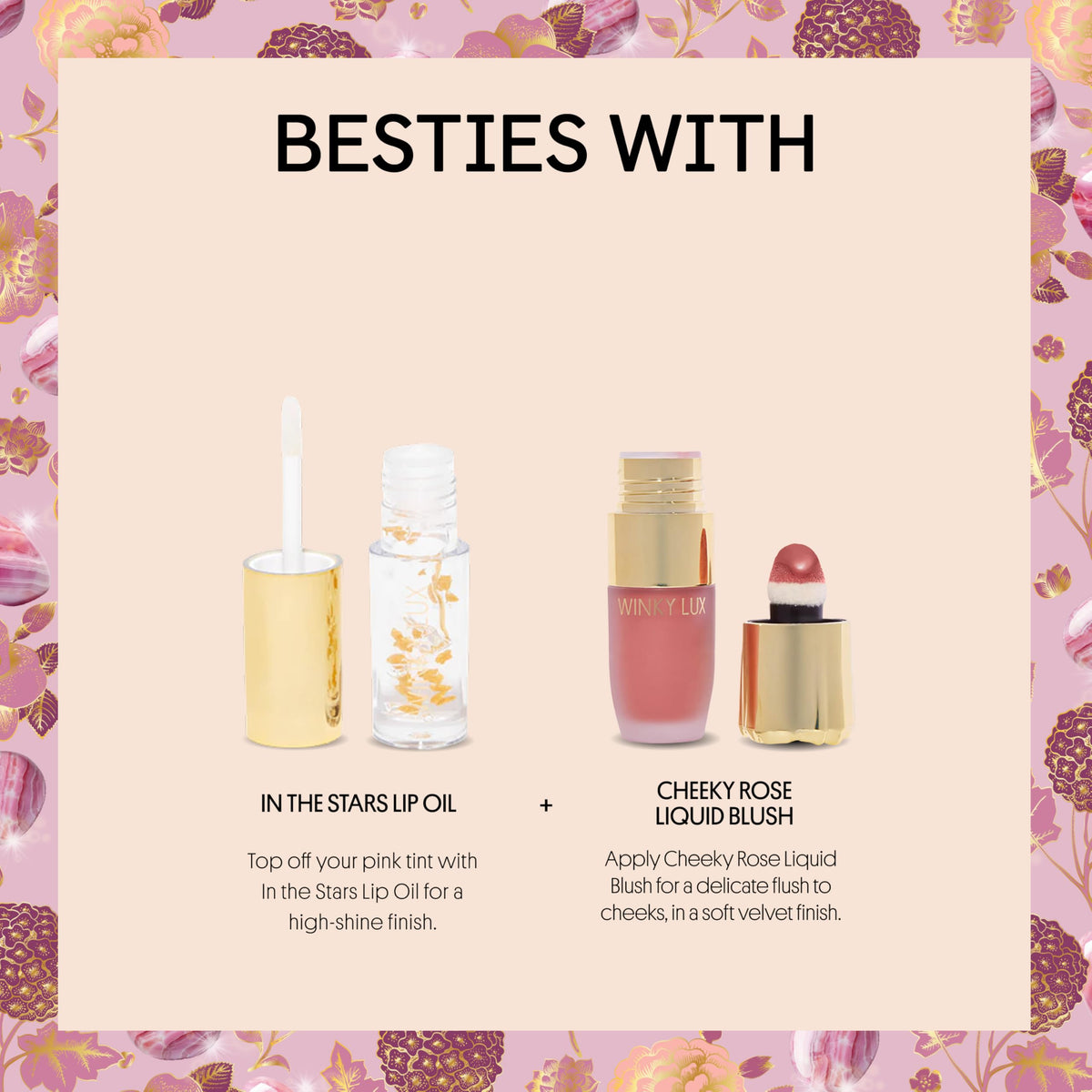 Winky Lux Pink Opal Glimmer Balm in hand with natural light