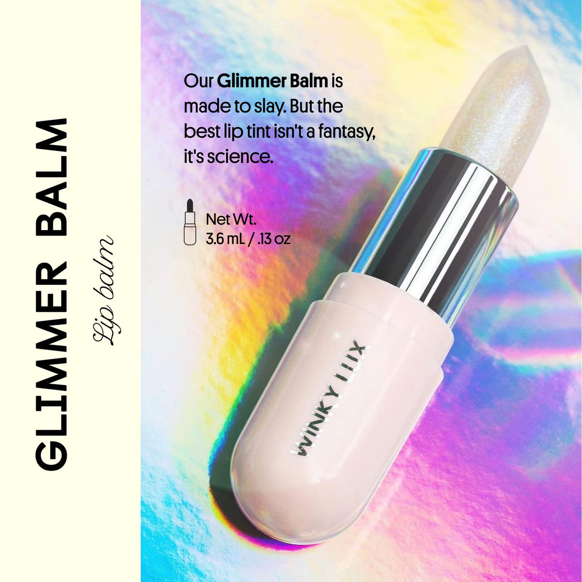 Winky Lux Rosé Glimmer Balm side view