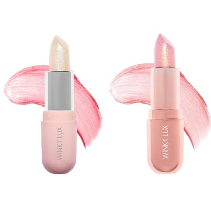 Winky Lux Unicorn & Rosé Glimmer Balm Duo front view packaging