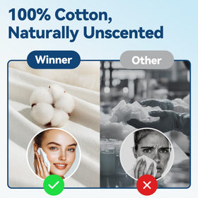 Winner Disposable Face Towels displayed in a bathroom setting