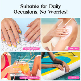 Wipes and cuticle oil included in the nail kit