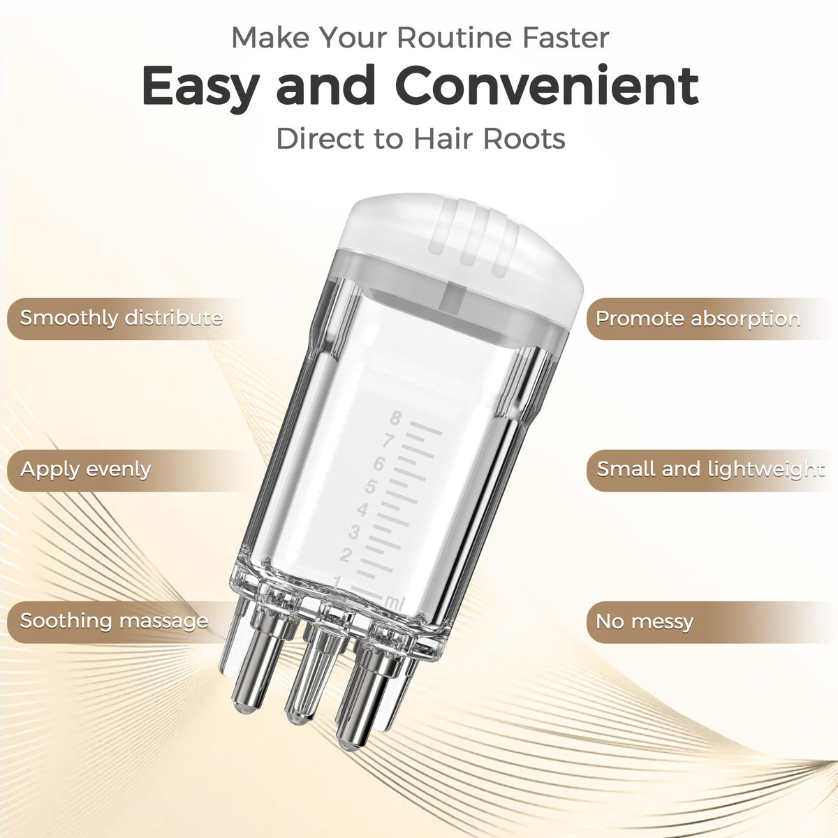 WL-YBOPRO Minoxidil Applicator in hand demonstrating usage